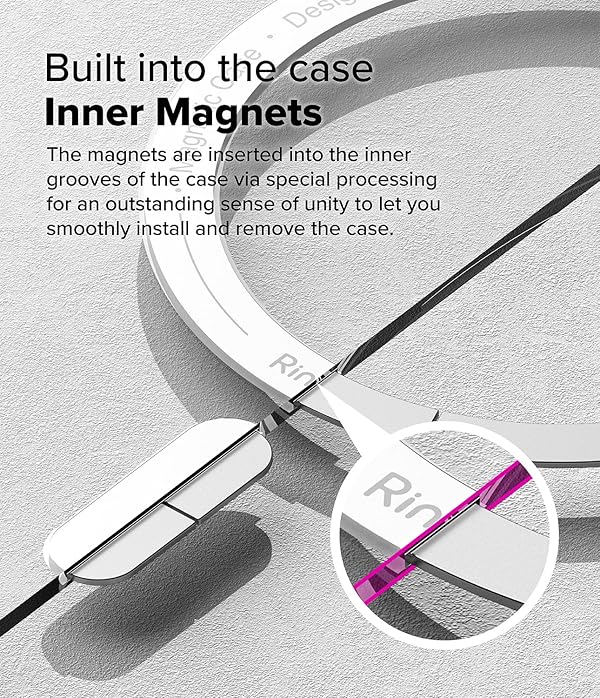 Ringke Fusion Magnetic for iPhone 16 Case, [Compatible with MagSafe] Minimal Yellowing Transparent Shockproof TPU Bumper Protective Cover with Precise Cutouts - Clear by Ringke - Image 4