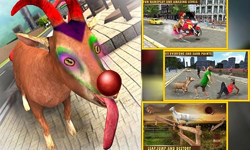 Crazy Goat Sim - San Andreas Vegas Crime City 3D #TOP6