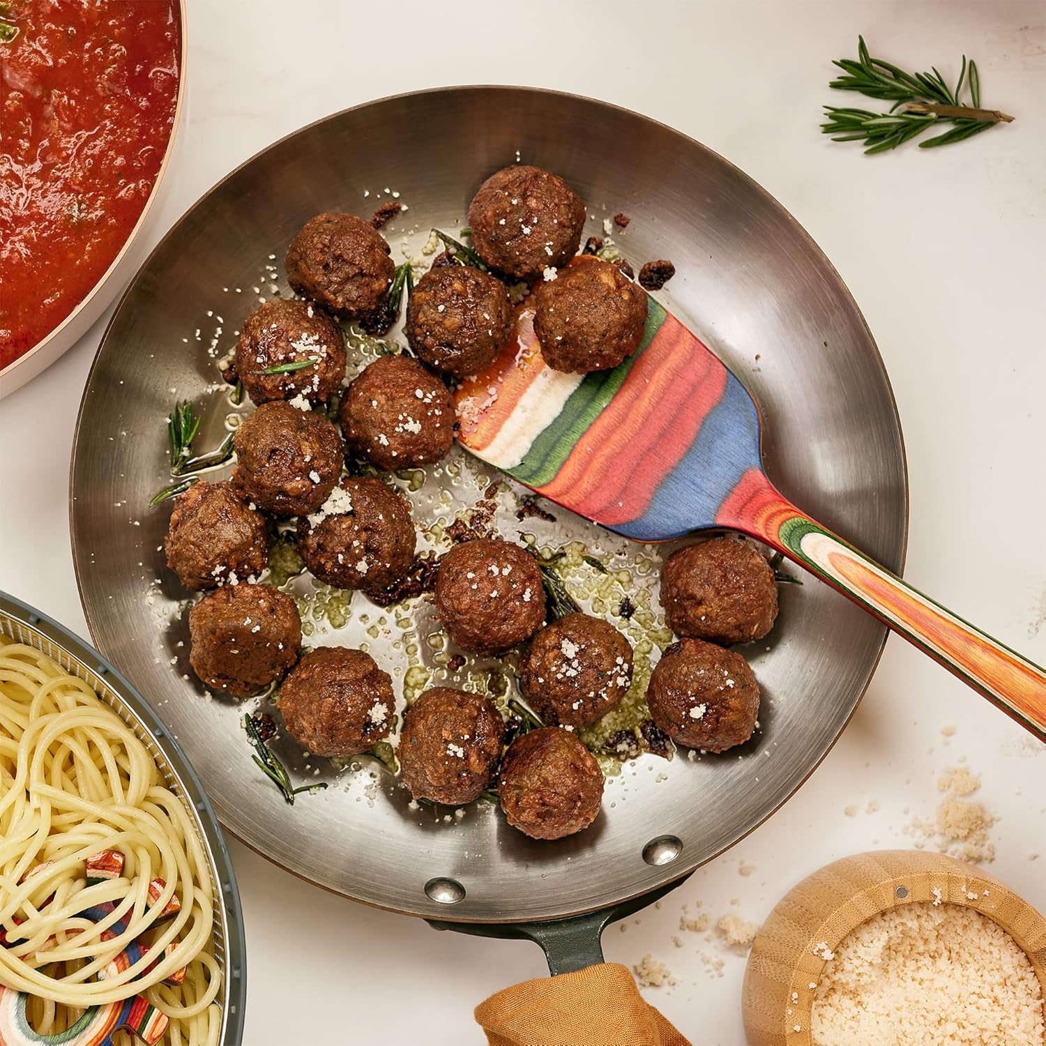 Totally Bamboo Baltique Marrakesh Collection 12-1/2" Wooden Spatula, Safe for Nonstick - Image 2