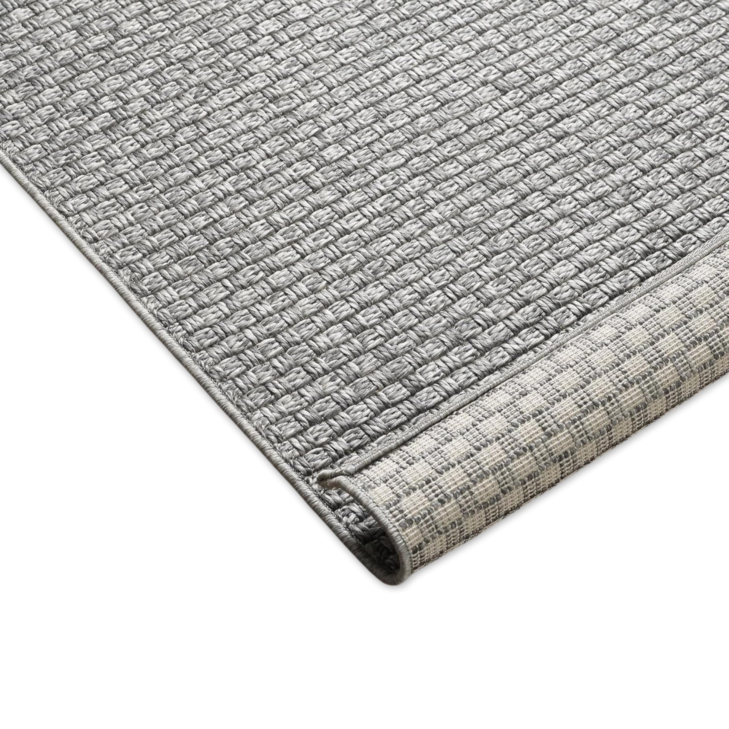 Teppich-Traum Outdoor Teppich Flachgewebe Grau 240x340 cm