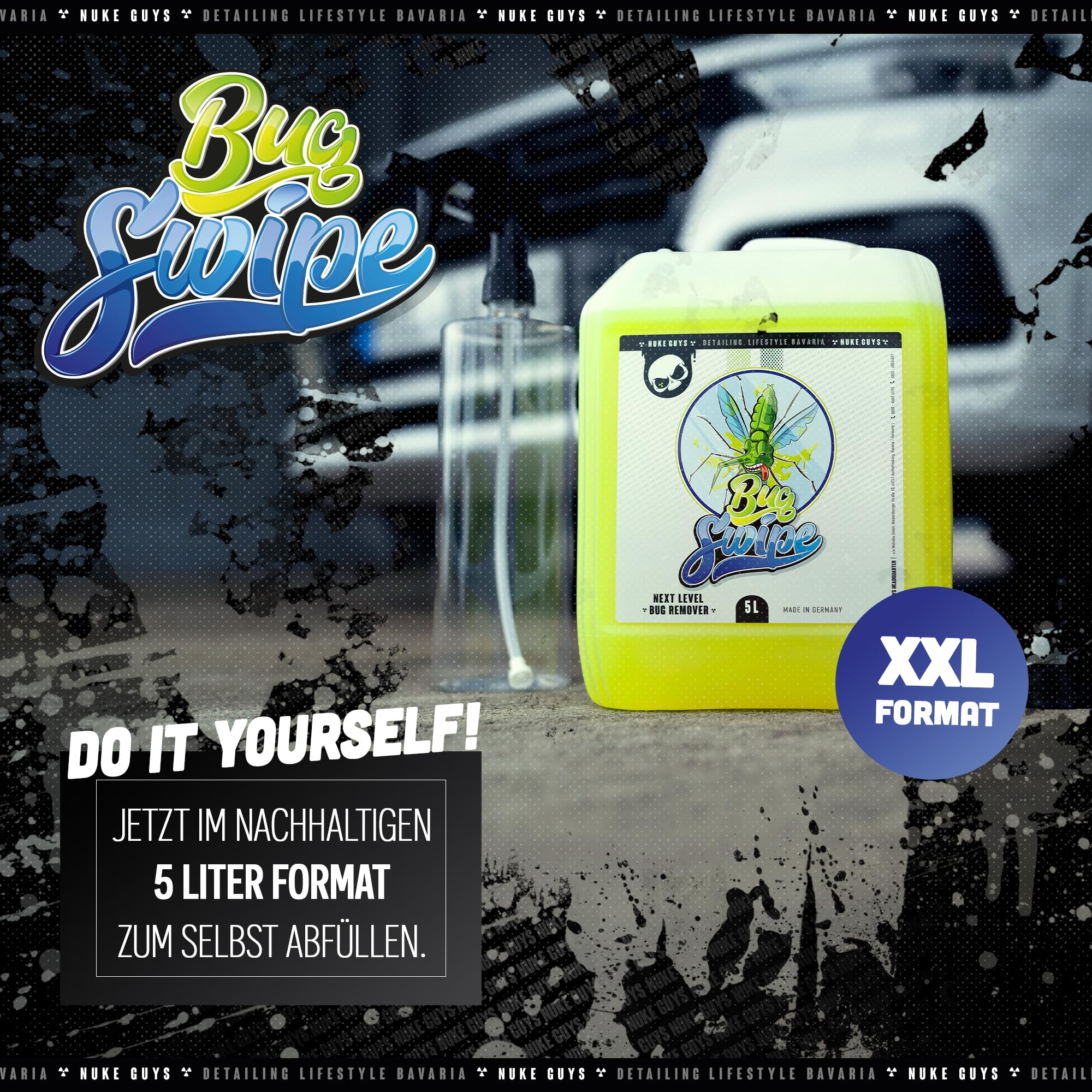 Nuke Guys Bug Swipe – 5 Liter Insect Remover – Made In Germany – Car Cleaner