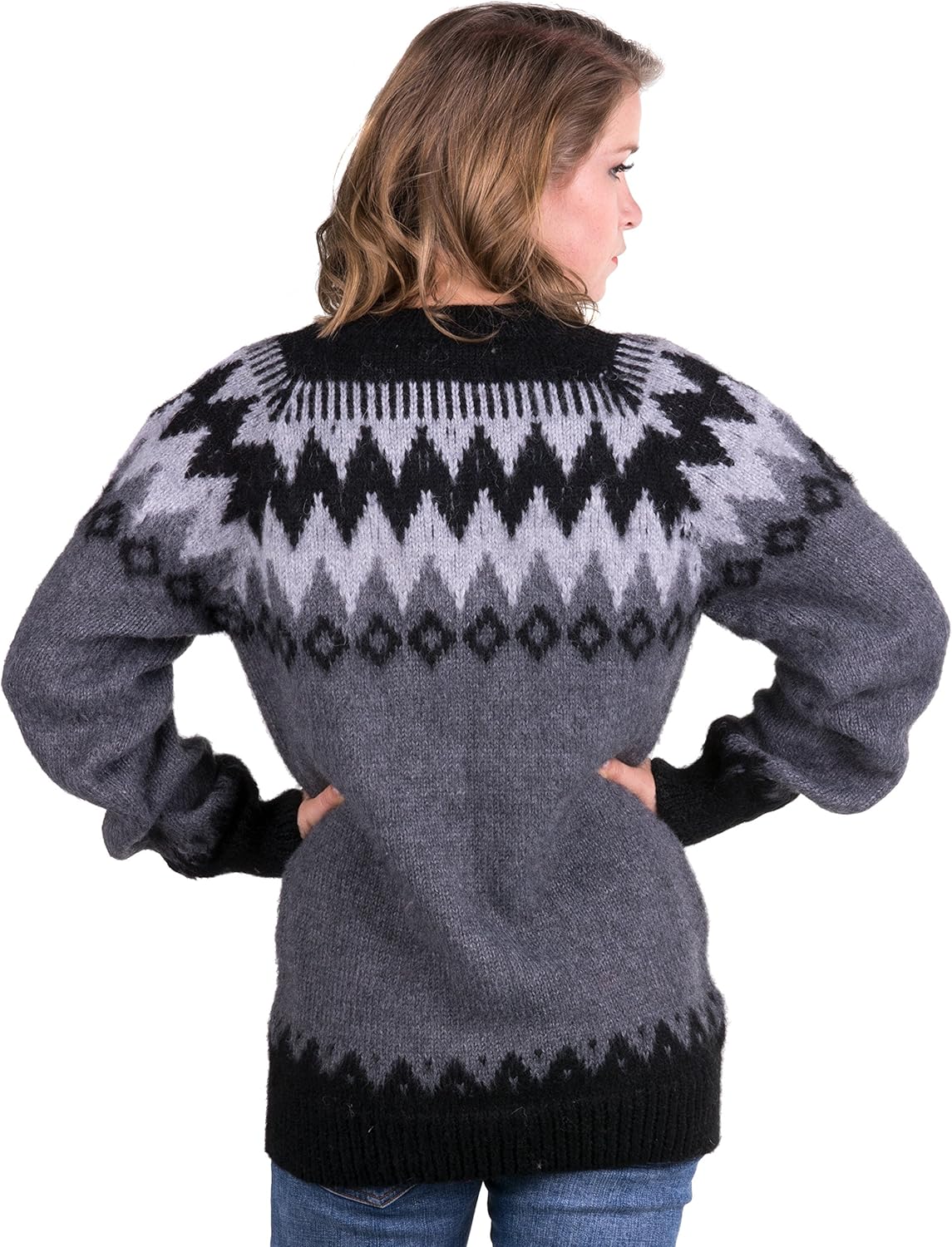 Gamboa Alpaca Cardigan Sweater for Women Hooded Knit Fall Winter Lady Womens Lightweight Sweaters - Image 2