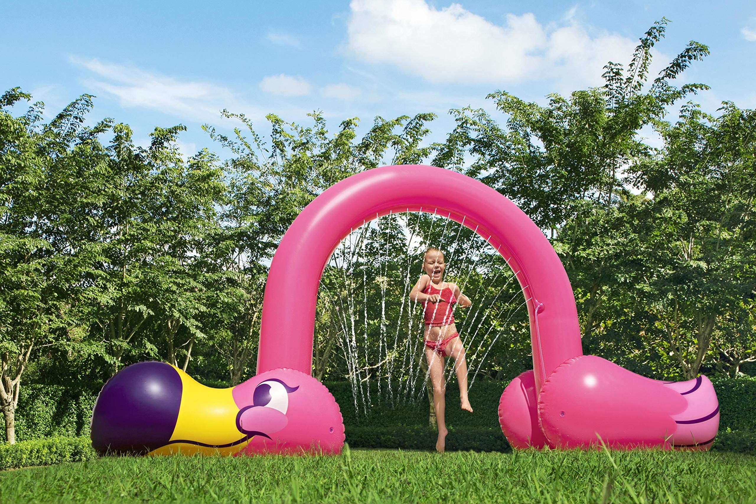 Bestway 1052382Xxx21 11'2" X 43" X 6'4"/3.40M X 1.10M X 1.93M Jumbo Flamingo Sprinkler