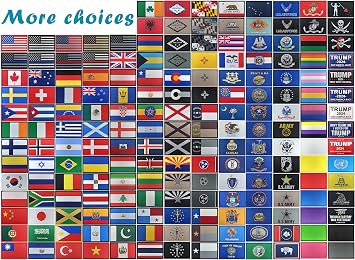 JBCD 2 Pack Black US Air Force Flag Patch Force Army Flags Tactical Patch Pride Flag Patch for Clothes Hat Patch Team Military Patch