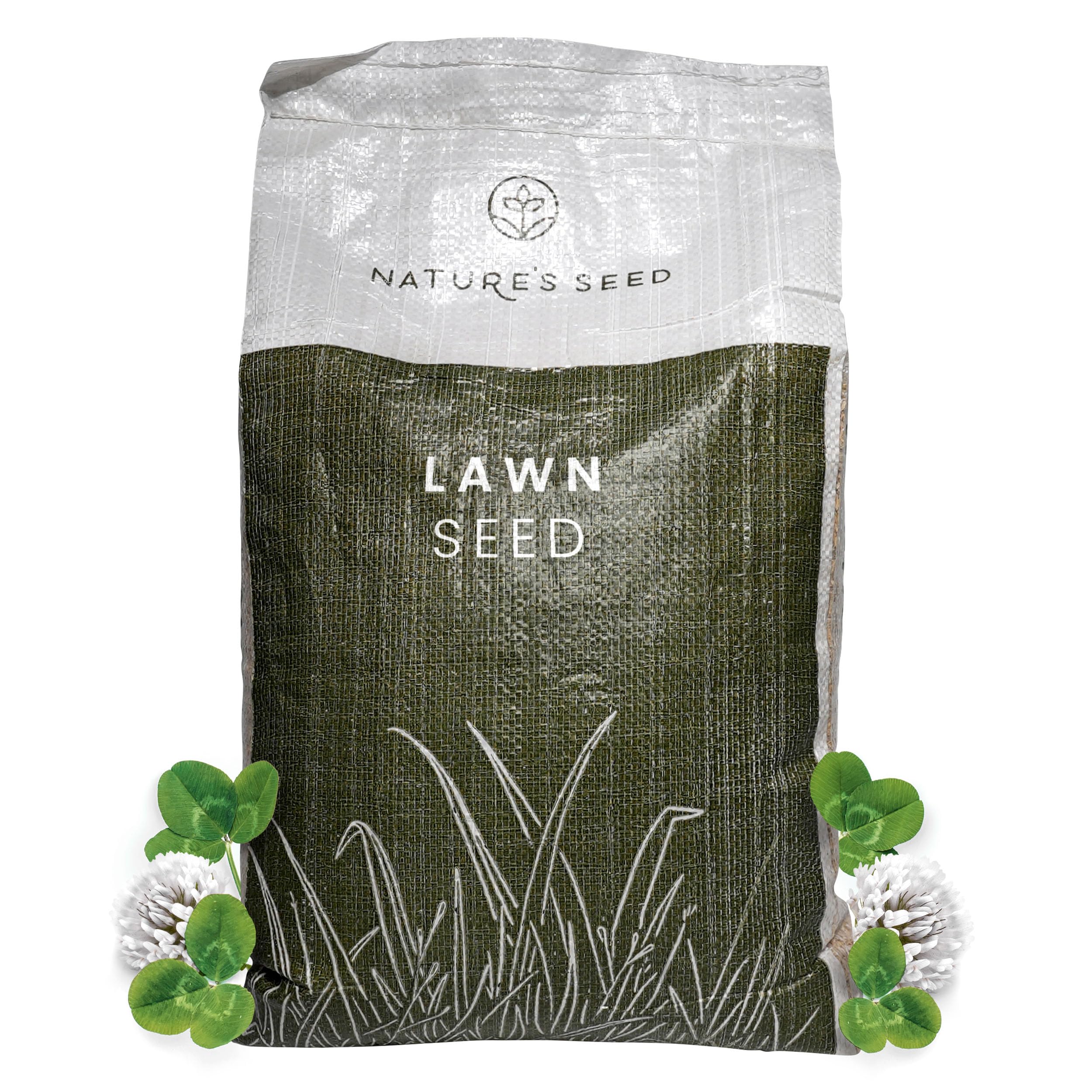 Nature’s Seed White Dutch Clover Seed, Drought Tolerant Ground Cover, Low Maintenance Garden Yard Lawn Alternative, 1/4 acre