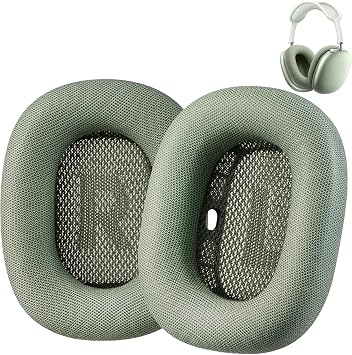 AHG Accessory House Global Upgraded Replacement air pods max Ear Cushions Pads Compatible with Apple AirPods Max Headphones Green. Premium PU Leather/High-Density Foam/Strong Magnet