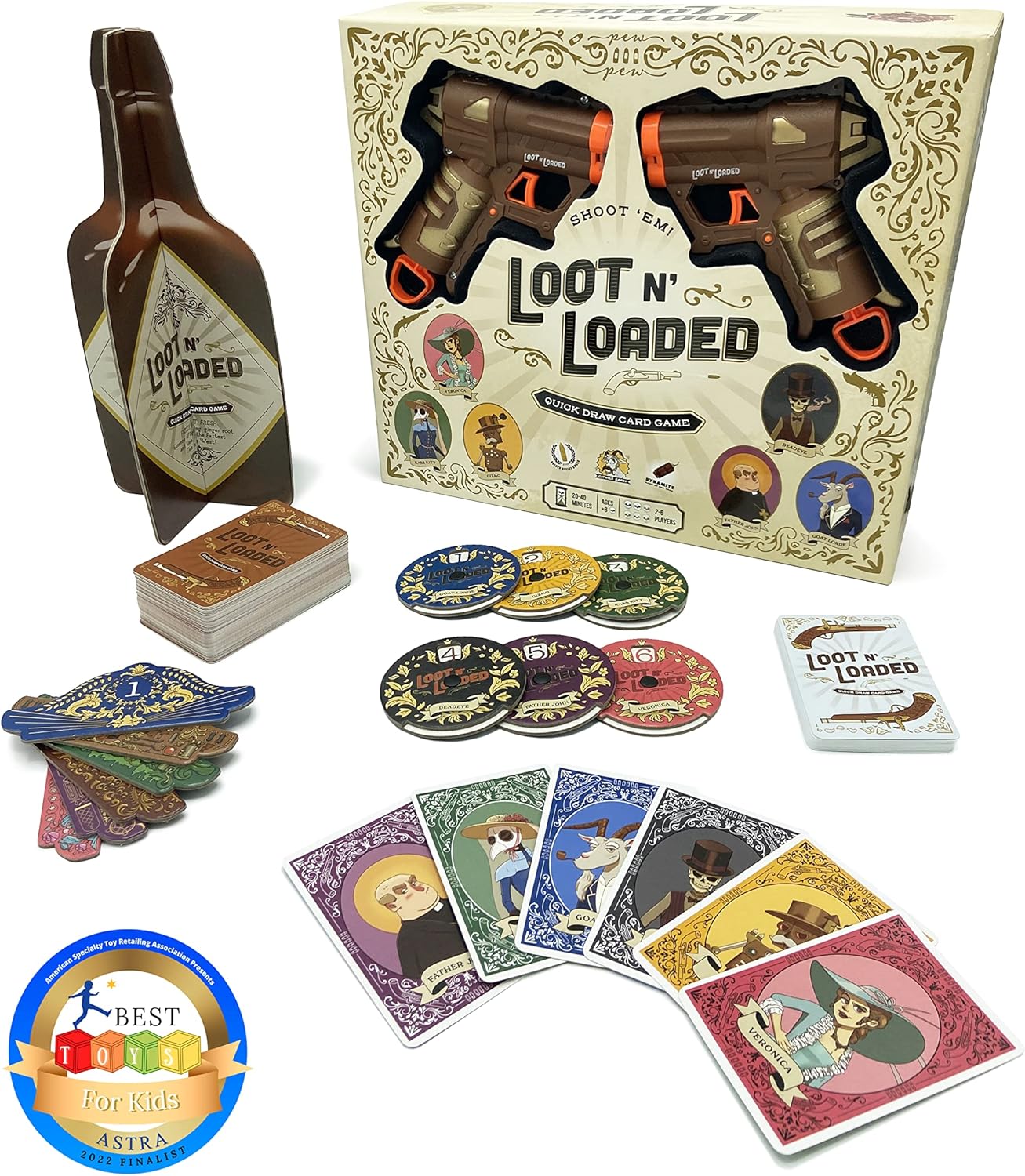 Buy Loot N' Loaded by Gatwick Games - The Quick Draw Card Game | Item  Collecting Card Game with Toy Guns | Great Addition to Your Family Games,  Teen Card Games, and