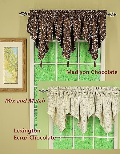 Vista 61 de Today's Curtain Lexington Panel 55 pulgadas de ancho x 84 pulgadas de largo, crudo/salvia