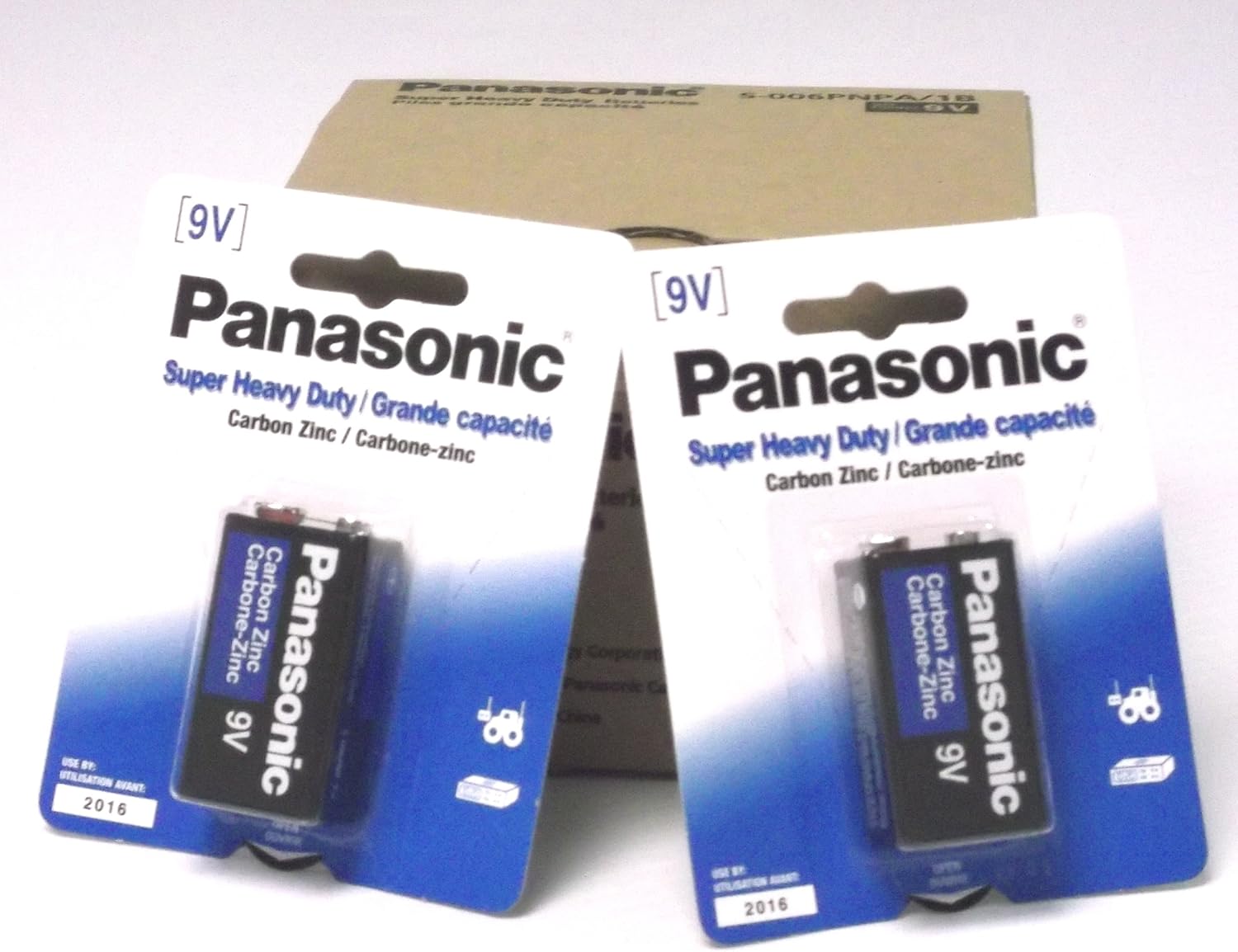 Panasonic 1 Pack Super Heavy Duty 9V Batteries Retail Packaging