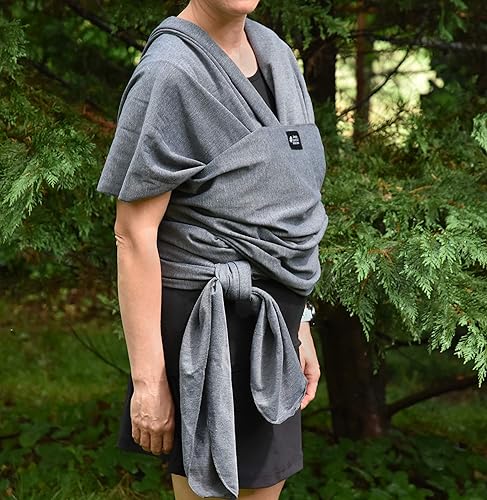 Miniatura 3 de Portabebés suave, elástico, de algodón, para bebé, cabestrillo de bebé, cubierta de lactancia para usar con recién nacido-bebé distribuye