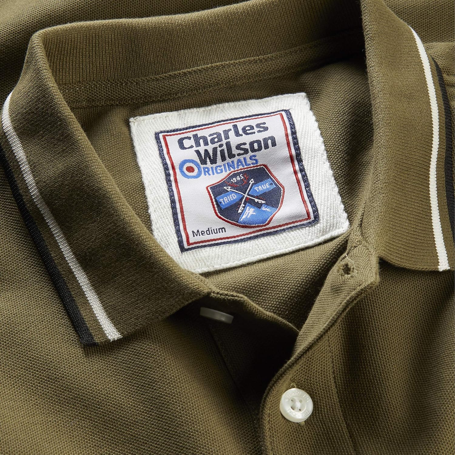 Charles Wilson Contrast Tipped Polo Shirt