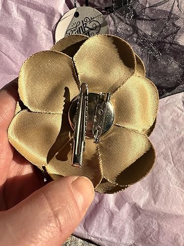 Miniatura 5 de Vintage Style Elegant Camellia Fabric Flower Brooch Pin Scarf Bridal Dress Wedding Accessories Jewelry Gift