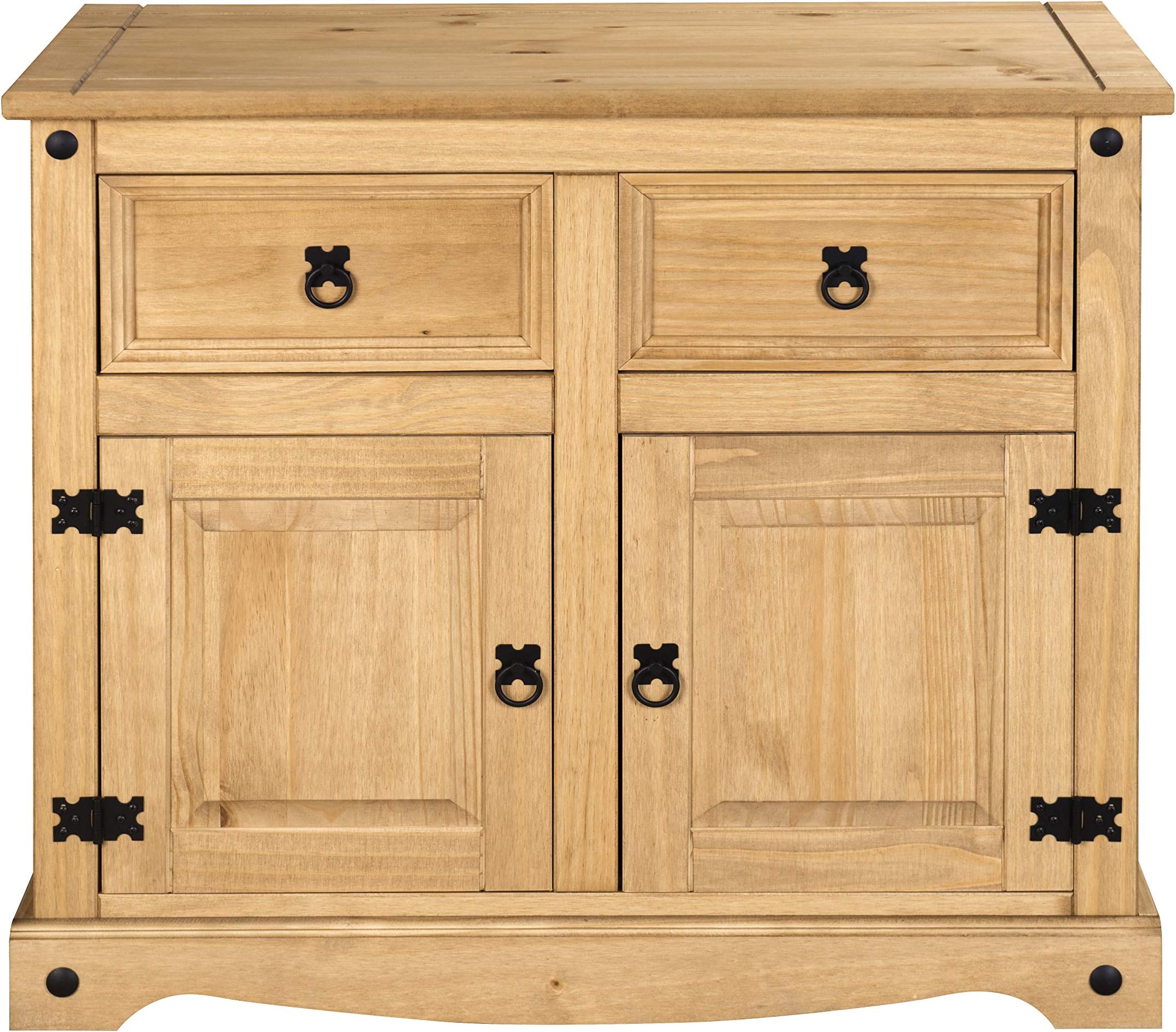 Corona Mexican Pine Large Sideboard | 2 Drawers & 2 Doors | Rustic Design