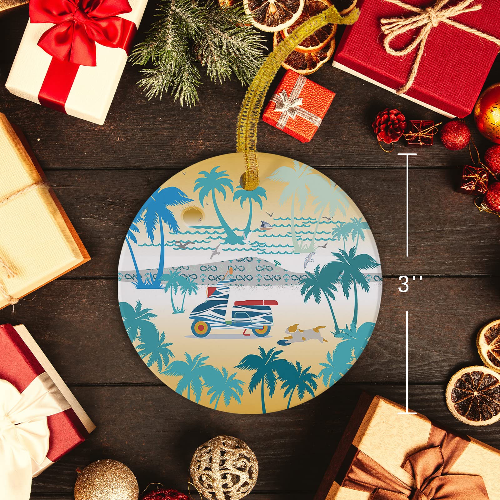 Amazon.com: Christmas Ornaments 2023, Coconut Tree Double