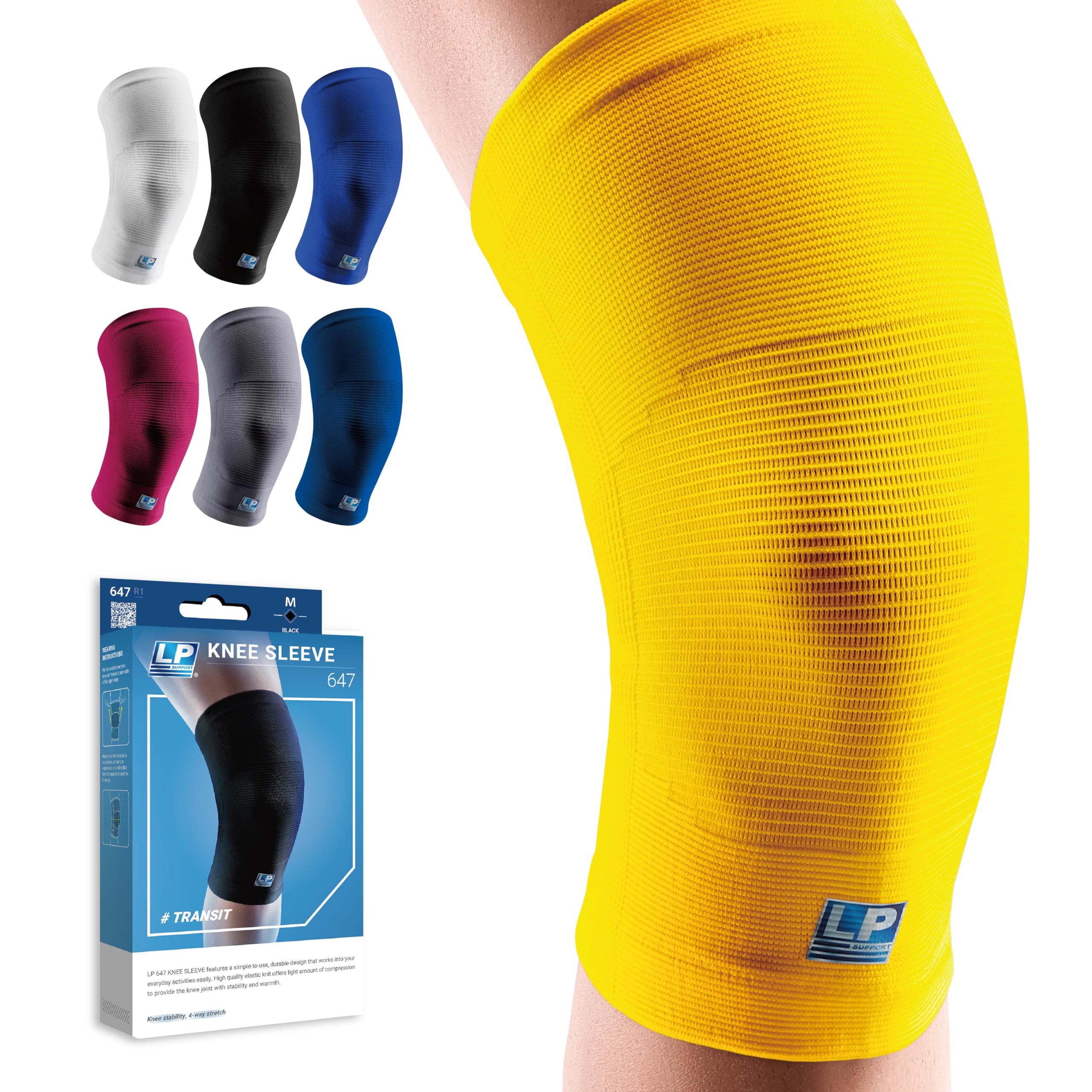 LP 647 Knee Brace For Arthritis Pain, Knee Pain Relief, Injury Recovery - Knee Sleeve For Weightlifting, Basketball, Hiking, Biking, Running, For Men