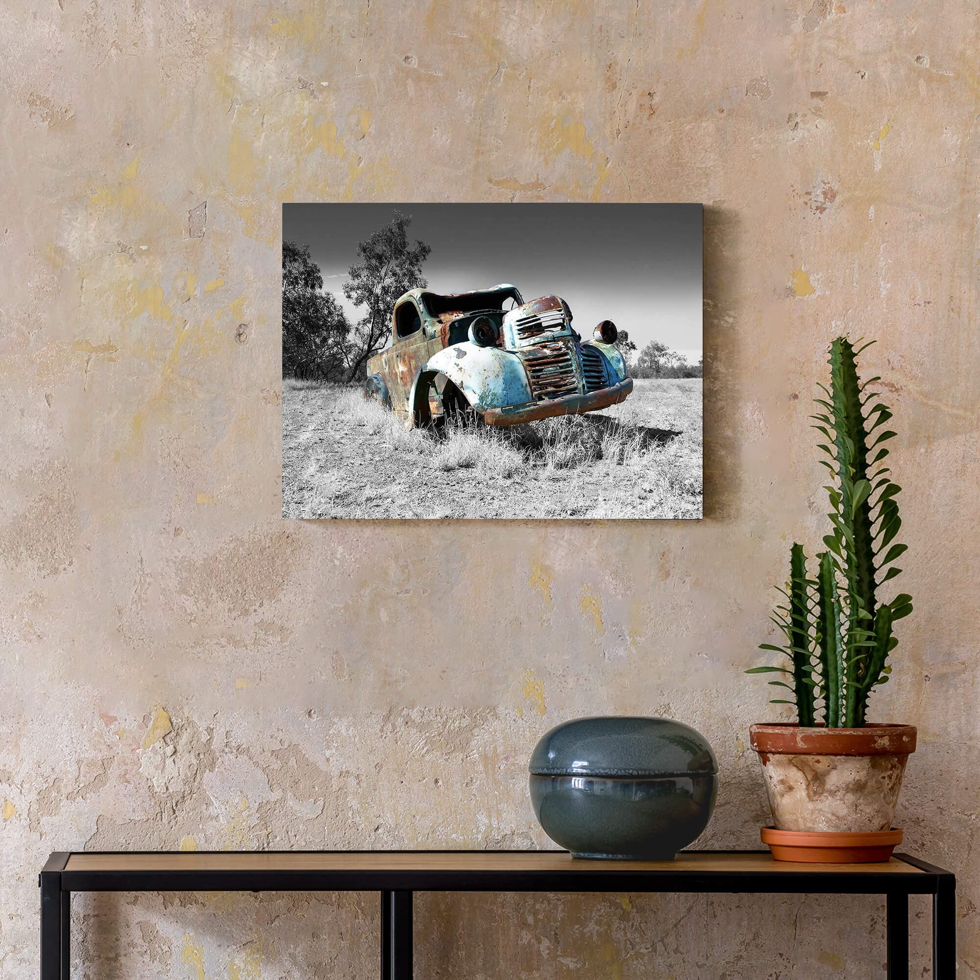 アイアンウォールアートパネル「花瓶」ウォールアート 壁飾り モダン