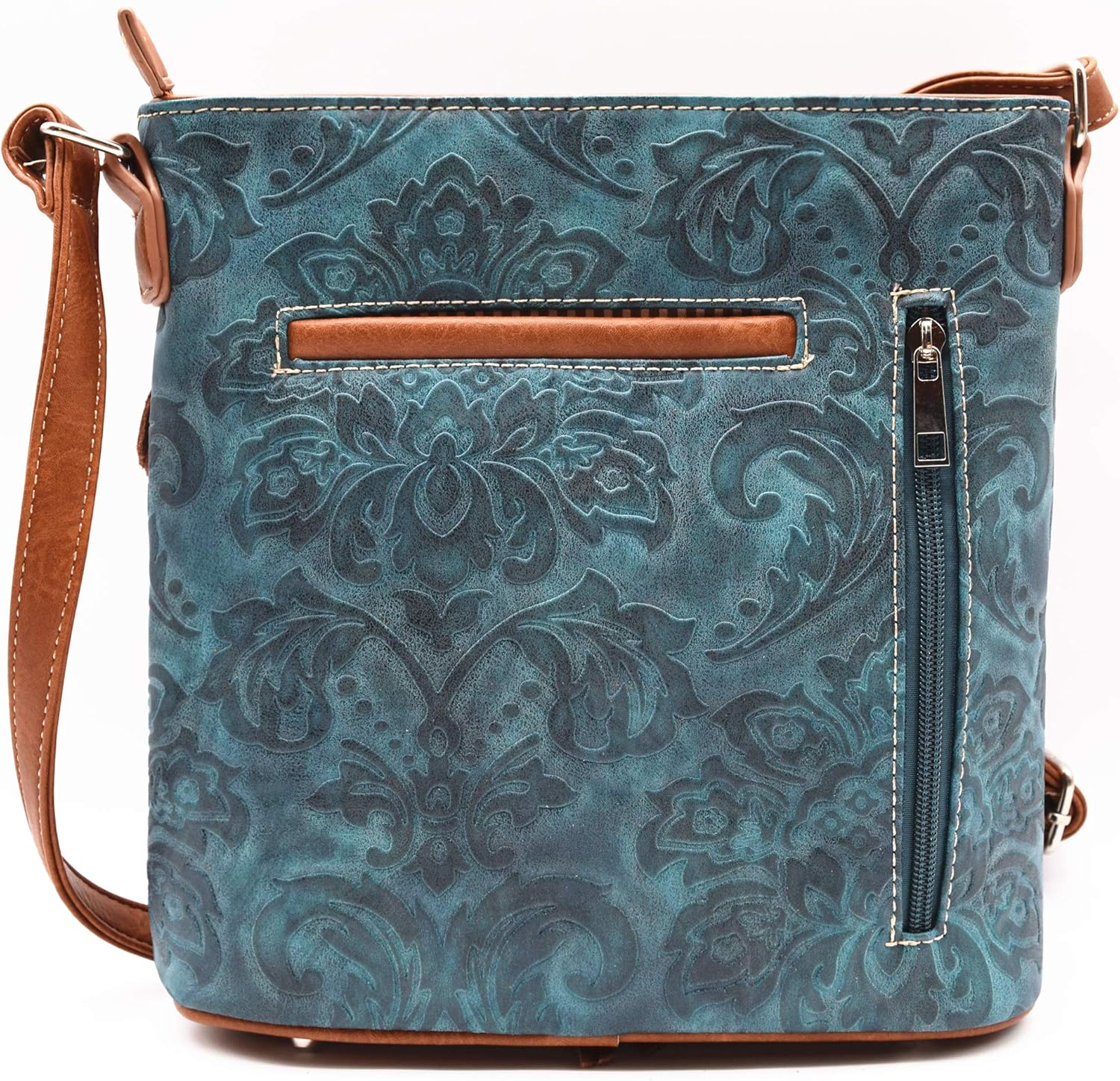 Western Cowgirl Fashion Style Leather Fringe Crossbody Handbags Women Purse Country Everyday Shoulder Bag - Image 4