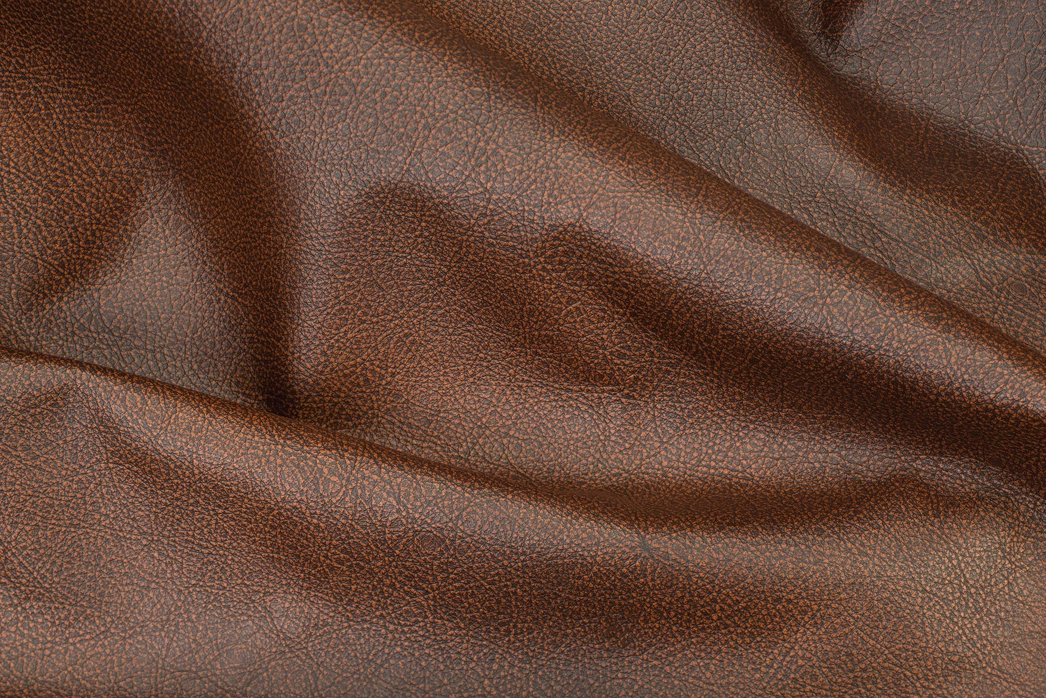 Whole Hide Upholstery Leather, Bomber Brown