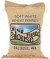 Vista 1 de Palouse Brand Bayas de trigo blancas suaves certificadas sin residuos de glifosato 5 libras Agricultura familiar en el estado de Washington