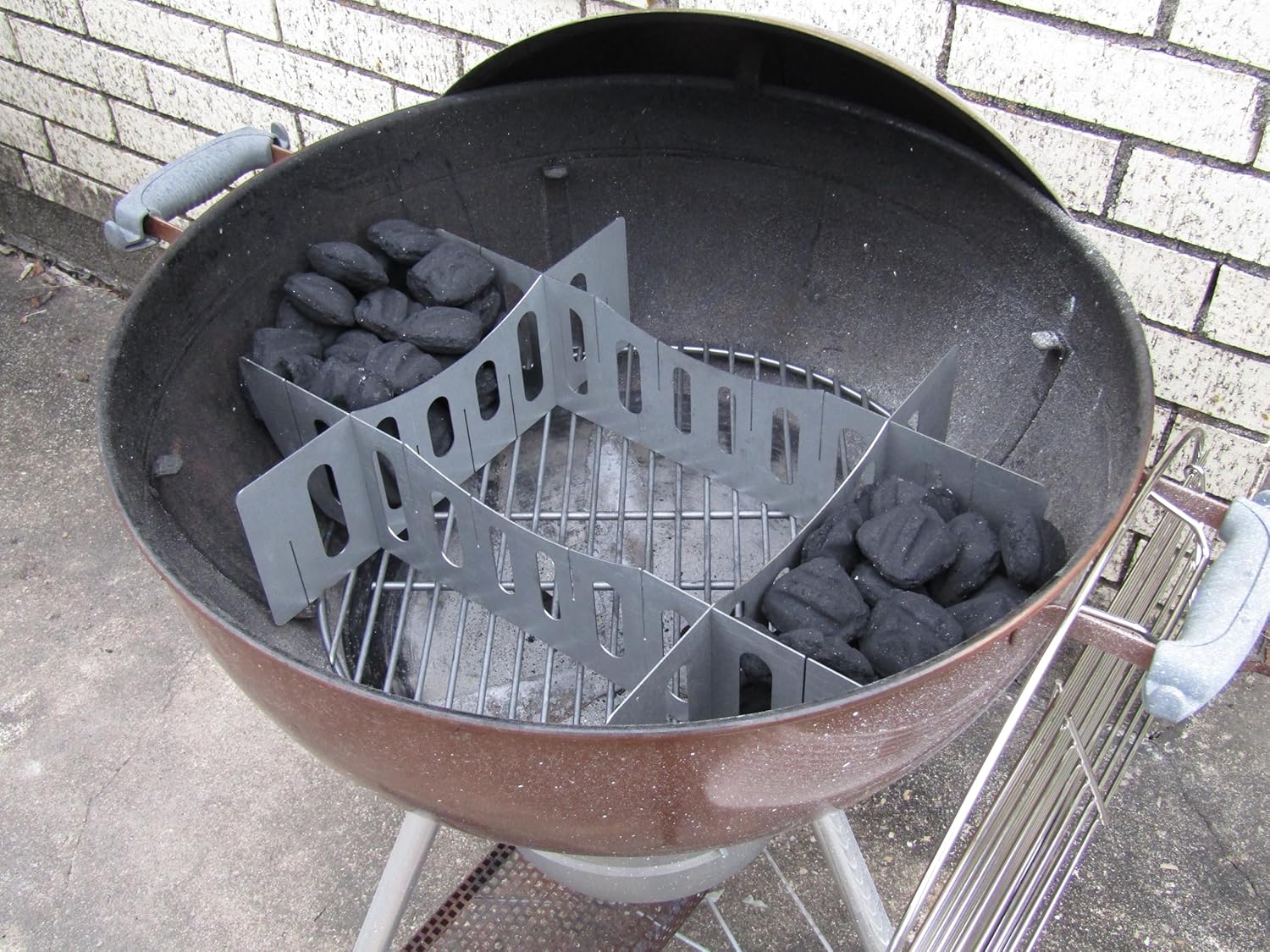 Hot Spot Charcoal Grill Accessory, Aluminized Steel, For 22"/26" Kettle and Other Charcoal Grills, 4 Pcs.