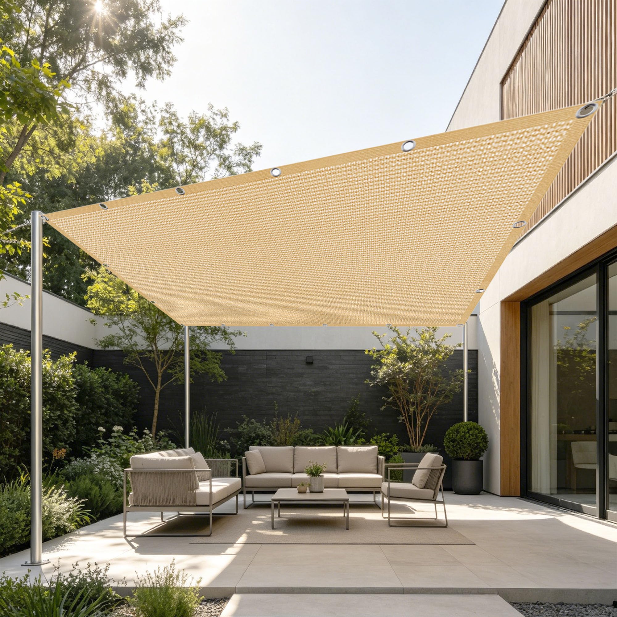 Filet d'ombrage anti-chaleur 2.8x3.5m pour protéger la serre du soleil