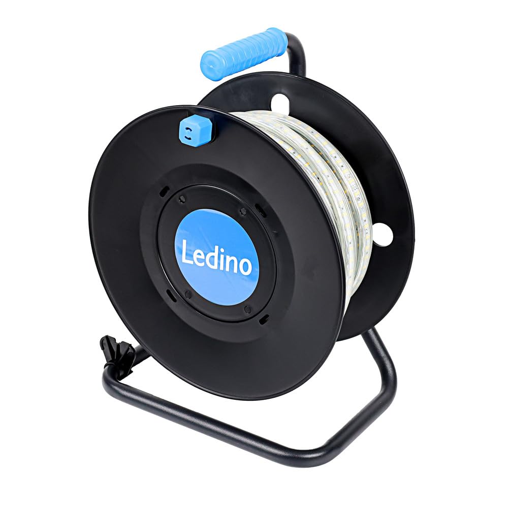 Ledino LED-Lichtband Wickede 25 m neutralweiß 4000K – 32.500 lm, 600W, 180 LEDs/m, IP65 – Hochleistungs LED-Lichtkette für Baustellen, Events, Hallen & Außenbereiche, professionelle Beleuchtung