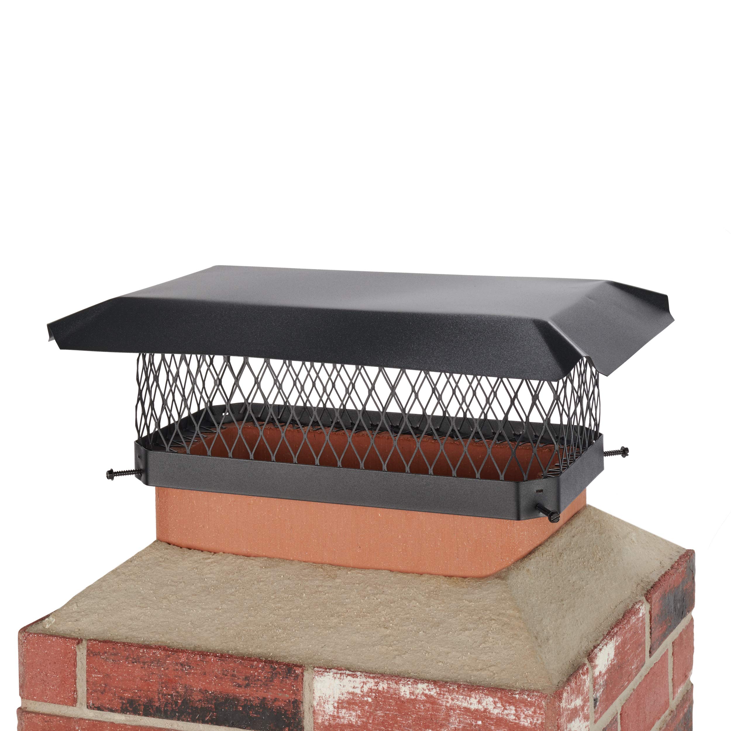 Shelter 13" x 18" Single Flue Bolt-On Chimney Cap, Fully Assembled, Galvanized Steel