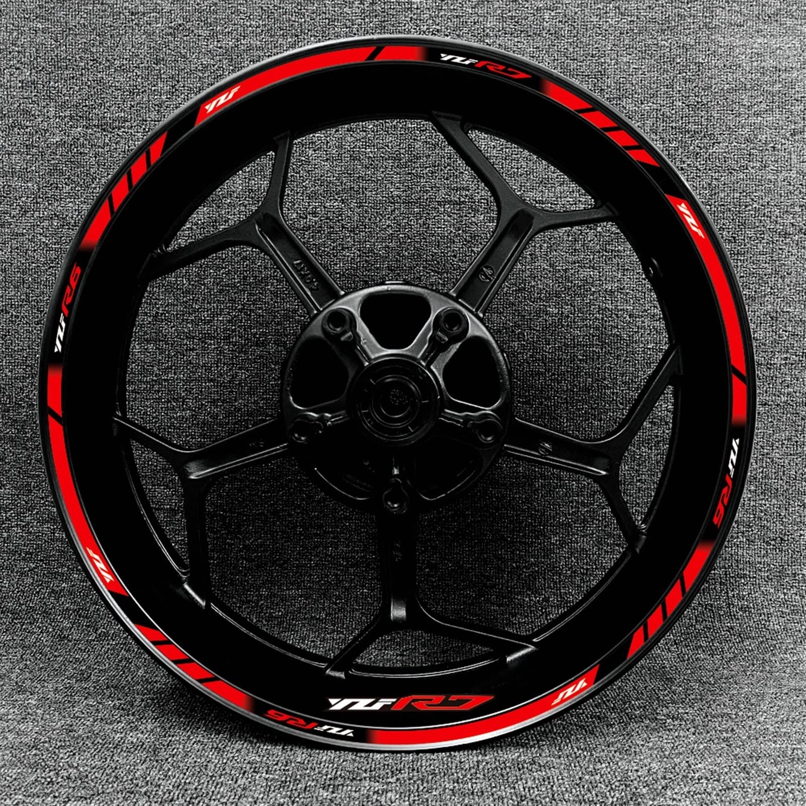 Adhesivos Decorativos modificados para YZF R7, Accesorios para Neumáticos De Motocicleta, Pegatinas Impermeables con Logo De Rueda, Calcomanías De Rayas Reflectantes (Color : 3)