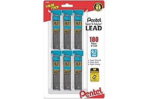 Pentel Super Hi-Polymer Refill Lead (0.7 Medium, HB)