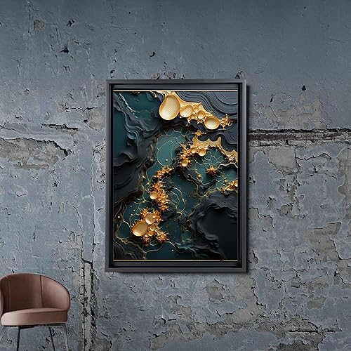 Miniatura 4 de Green White Gold minimalist texture Prints Green wall art green canvas Prints green abstract art Lime Green canvas wall art, Canvas, Wall Decor