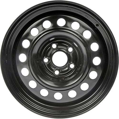 Dorman Rueda de acero 939-104 (15x6 pulgadas) para modelos seleccionados de Toyota, color negro