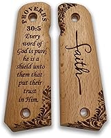 Vista 35 de for 1911: Full Size Wooden Handgun Grips with Bible Verses Series - Fits a Wide Range of 1911 Models - 1911 Accessories