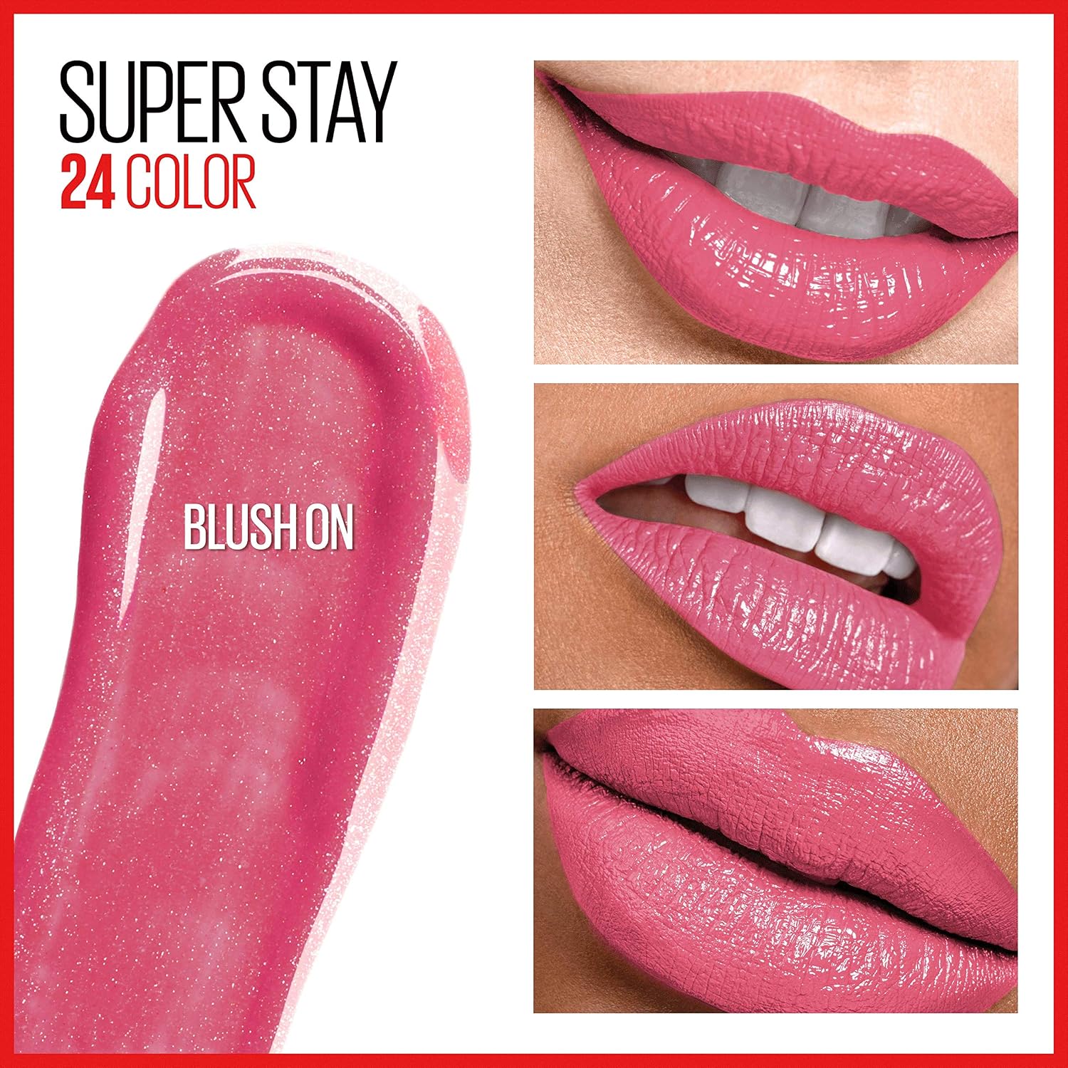 MAYBELLINE Super Stay 24 Liquid Lipstick Blush On Pink & So Pearly Pink Coral Pink, 1 Count Each