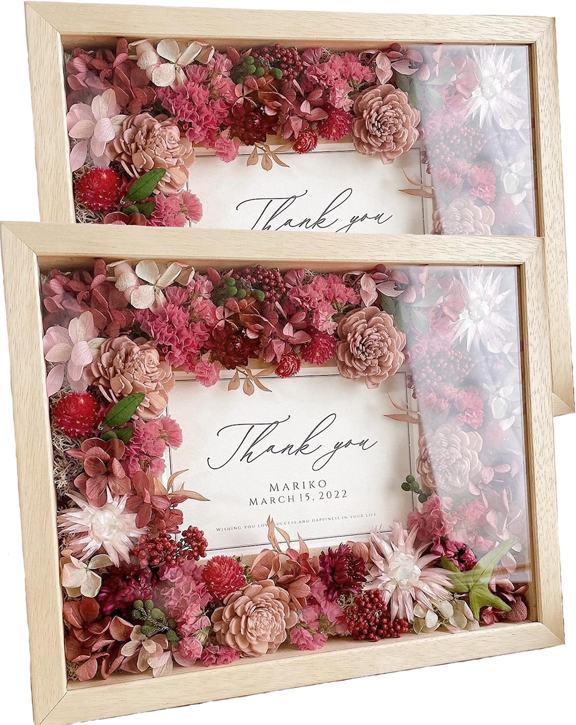 Passat 1.2" Depth Framed Shadow Box Frame Press Flower Herbarium Frame Large Picture Frame 16x20 Wall Art Gallery Frames