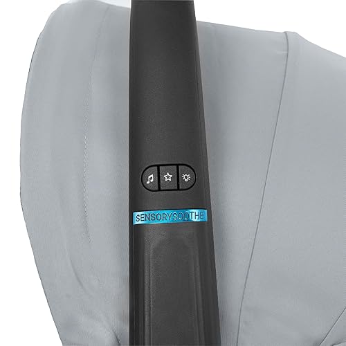 Miniatura 8 de Evenflo LiteMax NXT - Asiento de coche ligero para bebés y prematuros de 3 a 30 libras con SensorySoothe. Fácil de instalar con base (cuarzo)