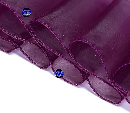 Miniatura 5 de Bandas de organza para decorar sillas en bodas y eventos, 100 unidades, organza, Vino, 100