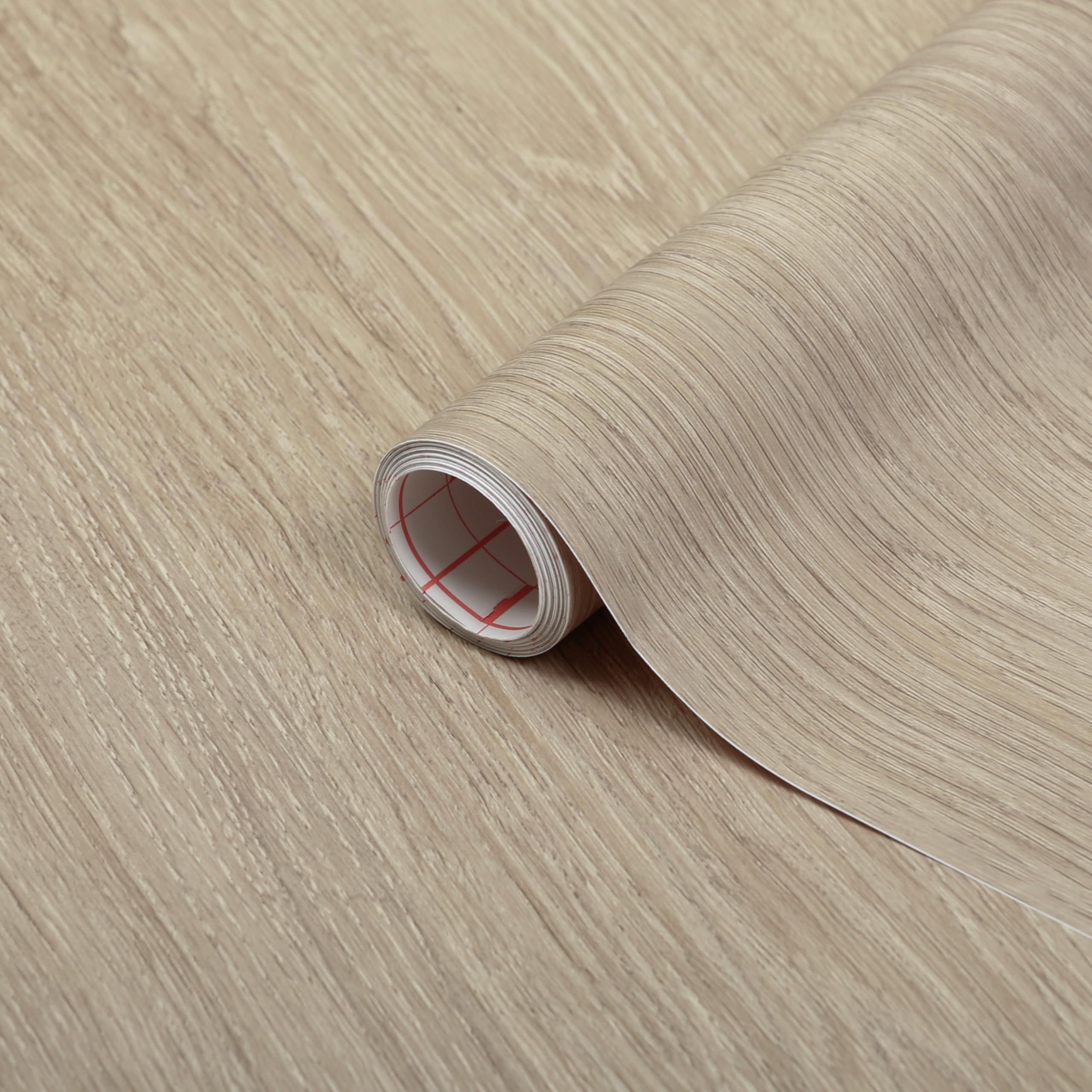 d-c-fix vinyl wrap Santana oak lime wood effect 90 cm x 2,1 m - sticky back plastic roll for furniture, kitchen & cupboards - contact paper sticker self adhesive film
