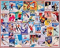 Vista 1 de White Mountain Puzzles - Pósteres de esquí - Rompecabezas de 1000 piezas