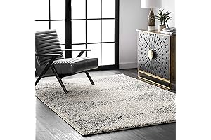 nuLOOM Scarlette Diamond Pattern Area Rug, Off-White, 8x10