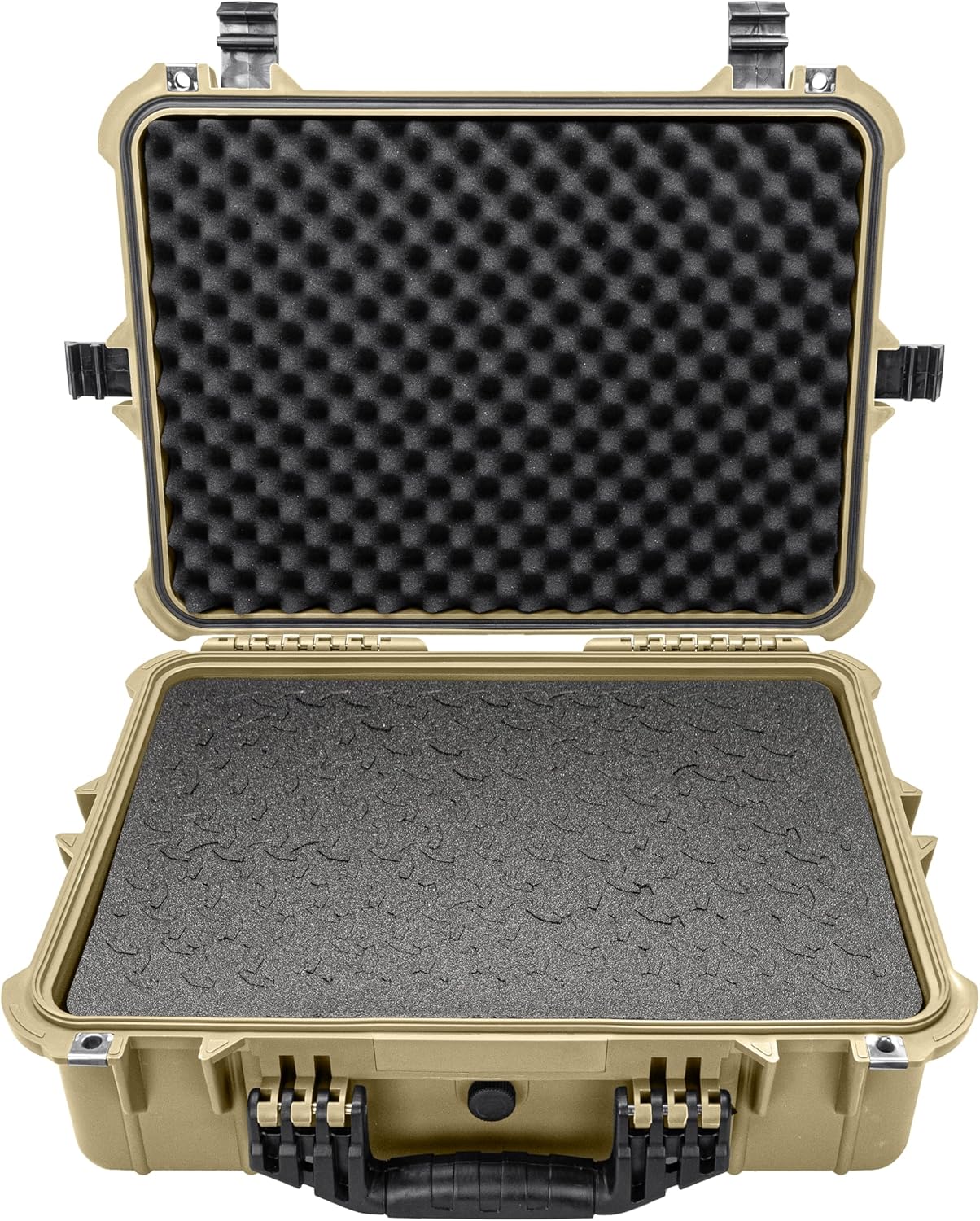 Eylar 20" Large Hard Case Equipped With Ragar Reconfigurable & Reusable XP Crosslinked Foam Insert, Waterproof, Shockproof For Equipment, Drones And Cameras (2 Ragar Layers) (Tan)