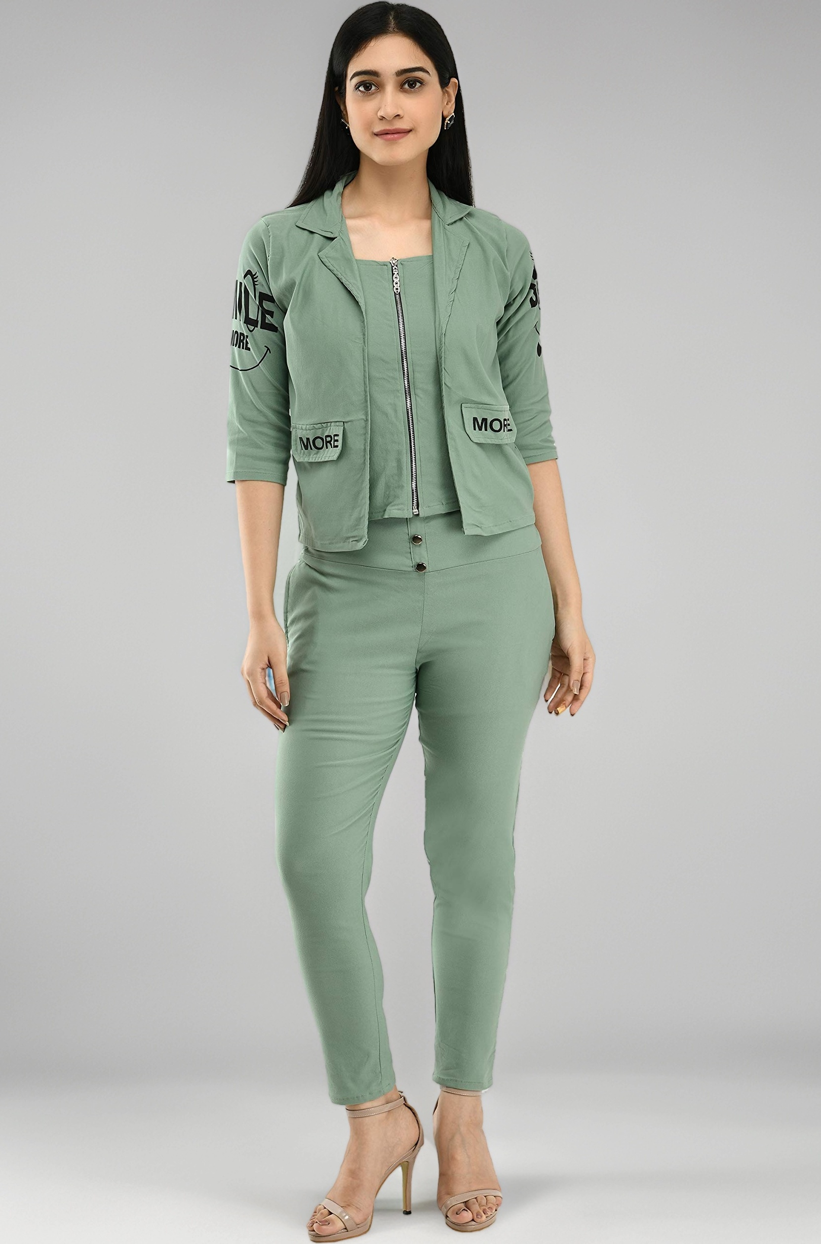 Women's Cotton Lycra Regular Maxi Dress (Light-Green, Medium)