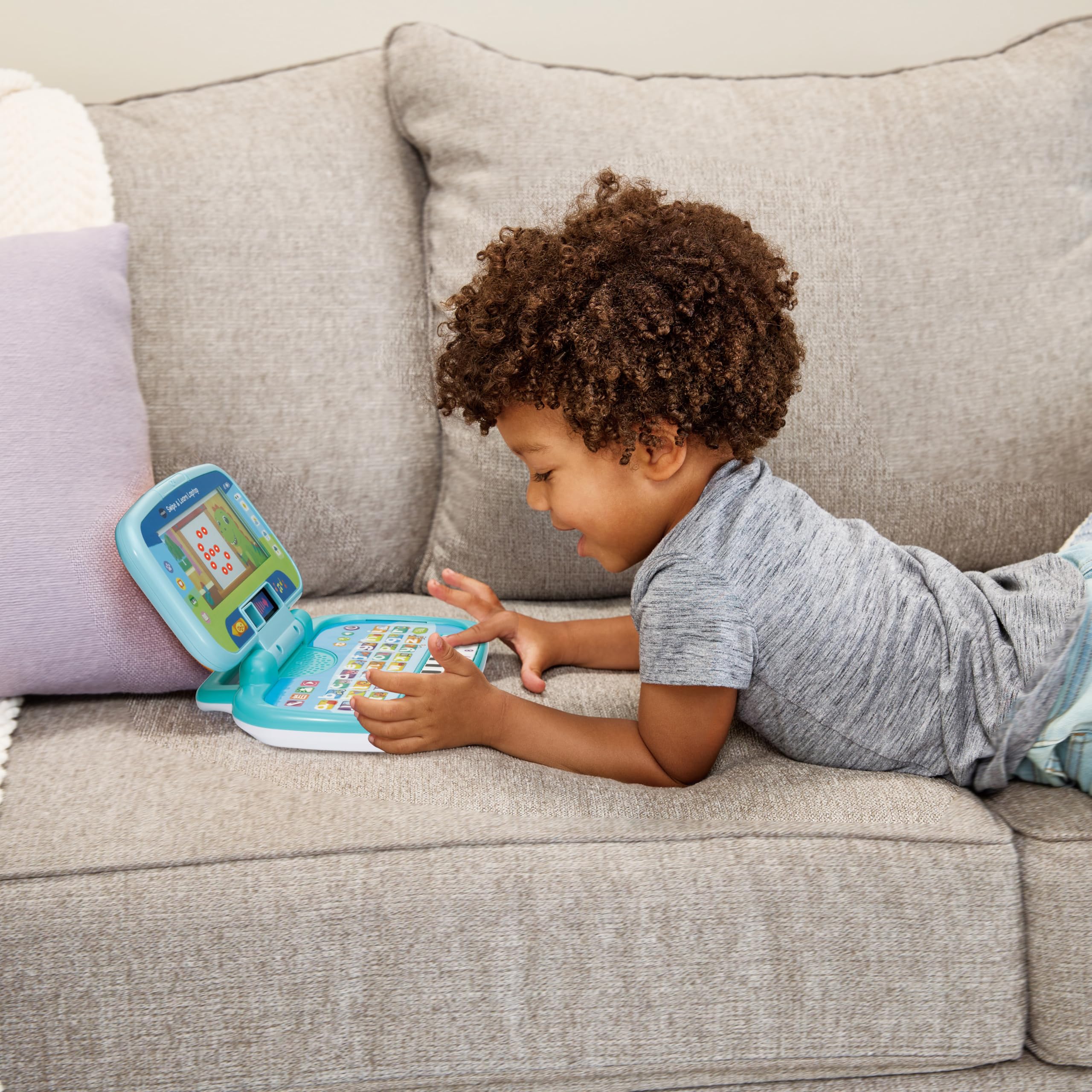 VTech-Baby Ordenador Preescolar Música y Letras, Ordenador Infantil, Fomenta Aprendizaje Alfabeto, Números, Letras, Música, 2 Modos de Juego, Regalo niños +1.5 años, Versión ESP