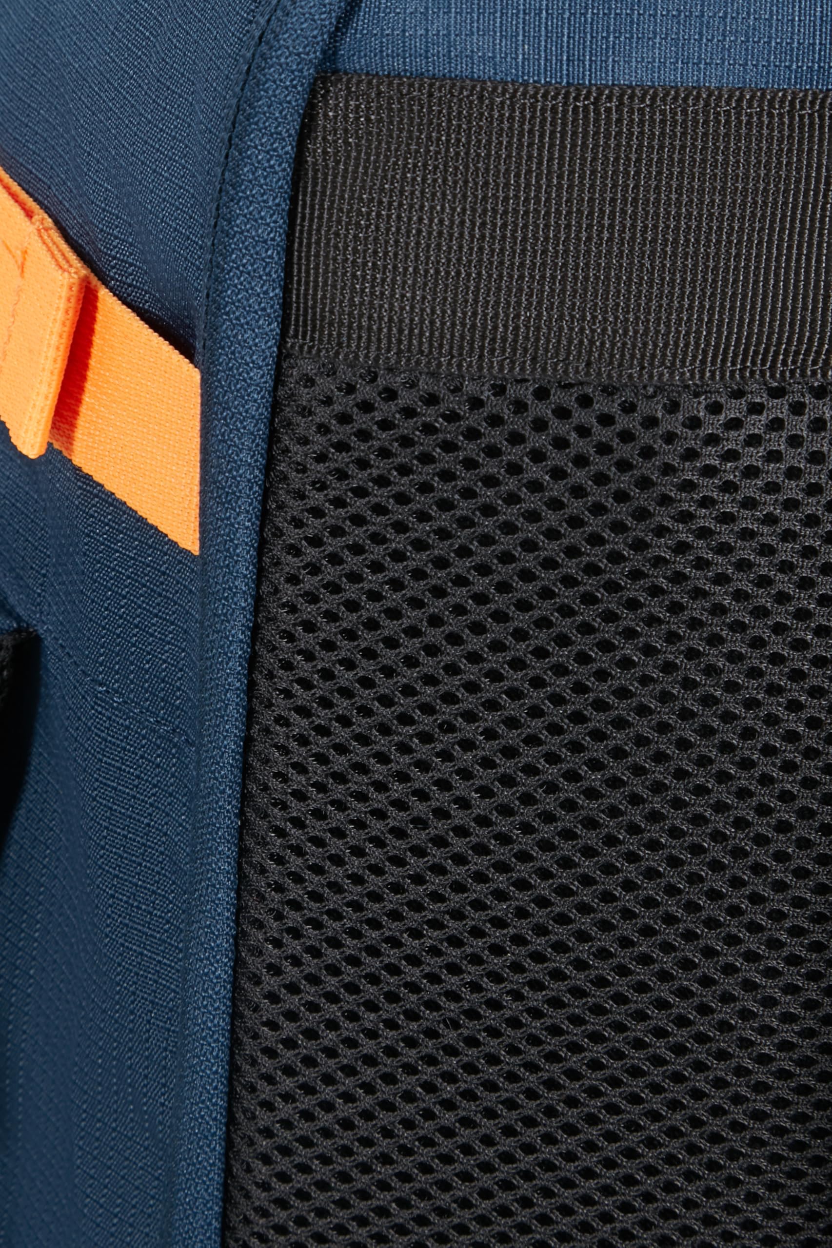 American Tourister Take2Cabin - EasyJet Bolsa de Cabina 36 x 20 x 45 cm, 38 l, 0,70 kg, Equipaje de Mano, Mochila de Avión M Bajo Asiento, Blau/Orange (Dark Navy/Radiant Orange)