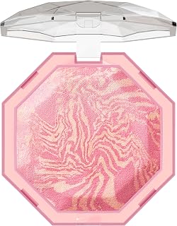 Mineral Wear Diamond Baked Powder Blush, Infused with Vitamin E and Mineral Powder for Glowy, Hydrated Cheeks, Buildable Lightweight Formula, Ruby Diamond