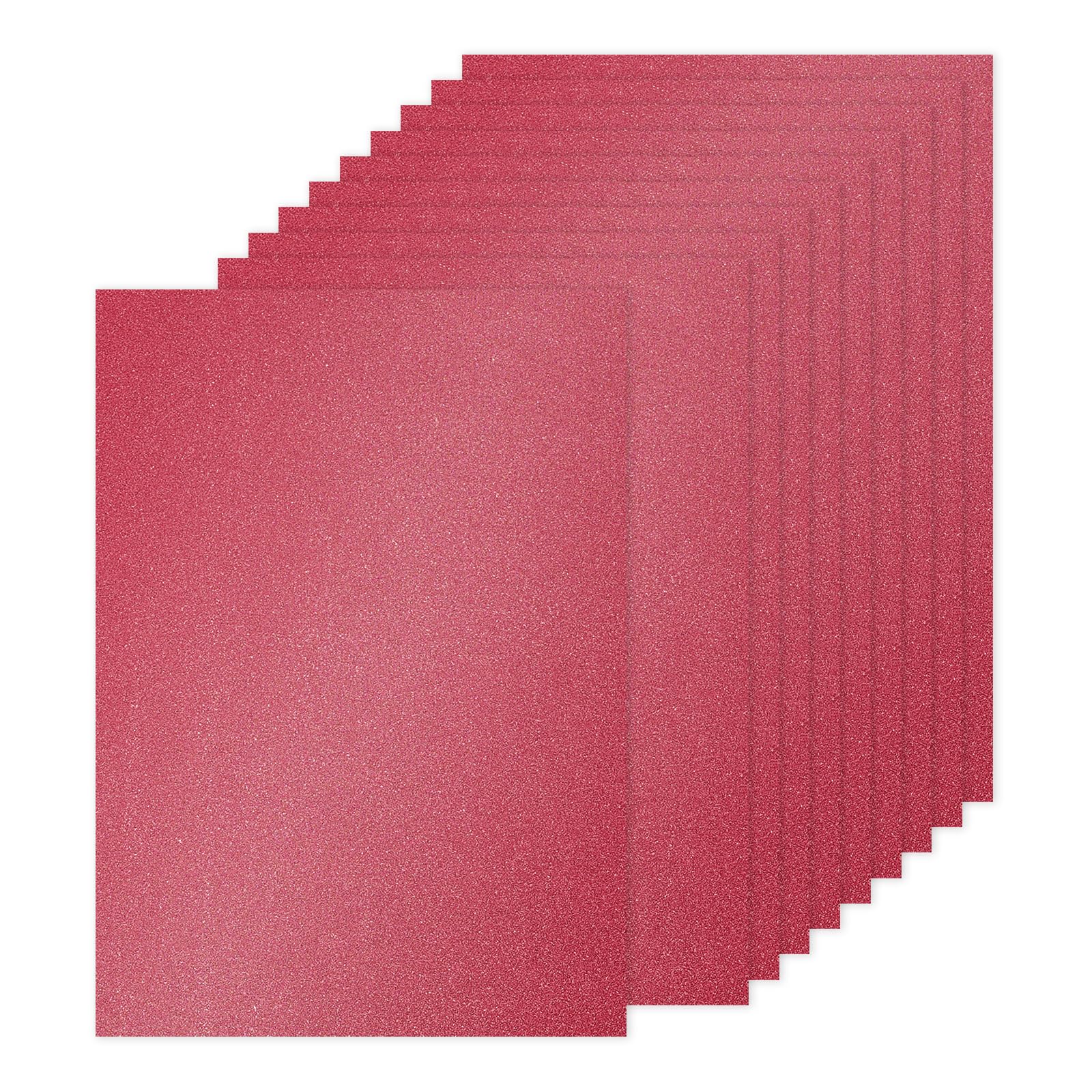 PATIKIL 20Sheets Dark Red Glitter Cardstock Paper, A4(8.3x11.7 Inch) 250gsm Premium Sparkly Paper Craft Cardstock Paper for Scrapbook Card Making DIY