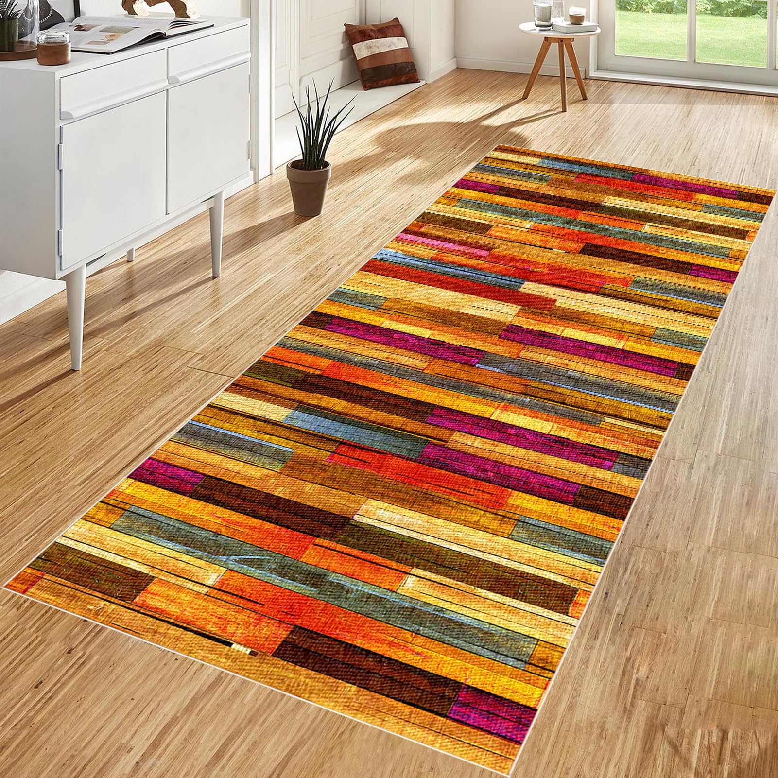 Läufer Teppich für Flur 40 x 300 cm Küchen Läufer Teppiche Rutschfester Waschbar Teppichläufer Flur Modern Küchenteppich Fußmatte Lang Schlafzimmer Entryway Runner Teppich Küchenläufer Matte
