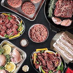 MeatWorks Chef's Variety Meat Package | 16 Items: Air-Chilled Chicken Breasts & Thighs, Bacon, Ground Beef, Steak Sirloin Tips, Fajita Strips & Chuck Roast | Ideal Gift For Boyfriends, Hustbands, Dads | USDA Prime Beef