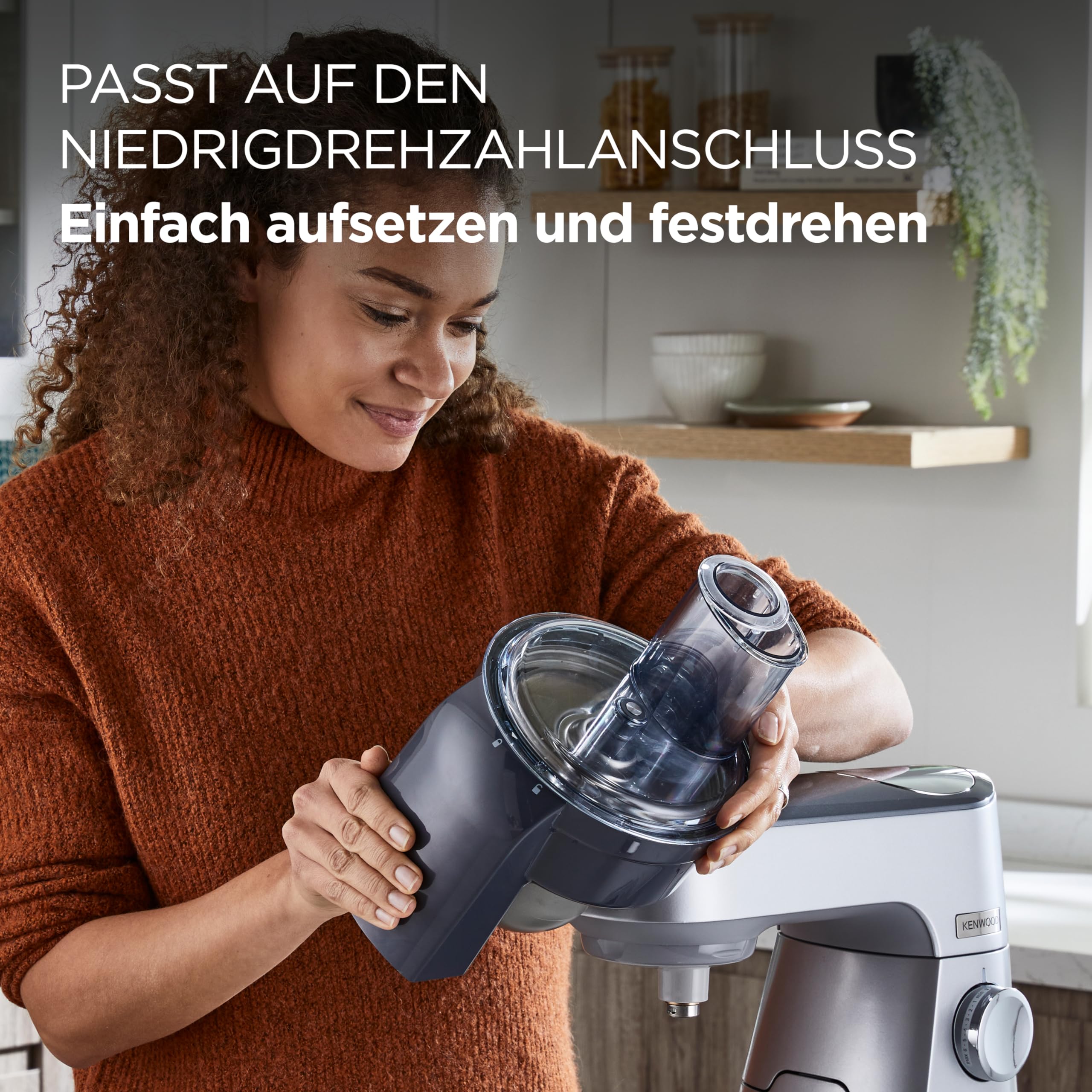 Kenwood KAX400PL Würfelschneider - Zubehör für Kenwood Küchenmaschinen, geeignet für alle Chef Maschinen, Grau