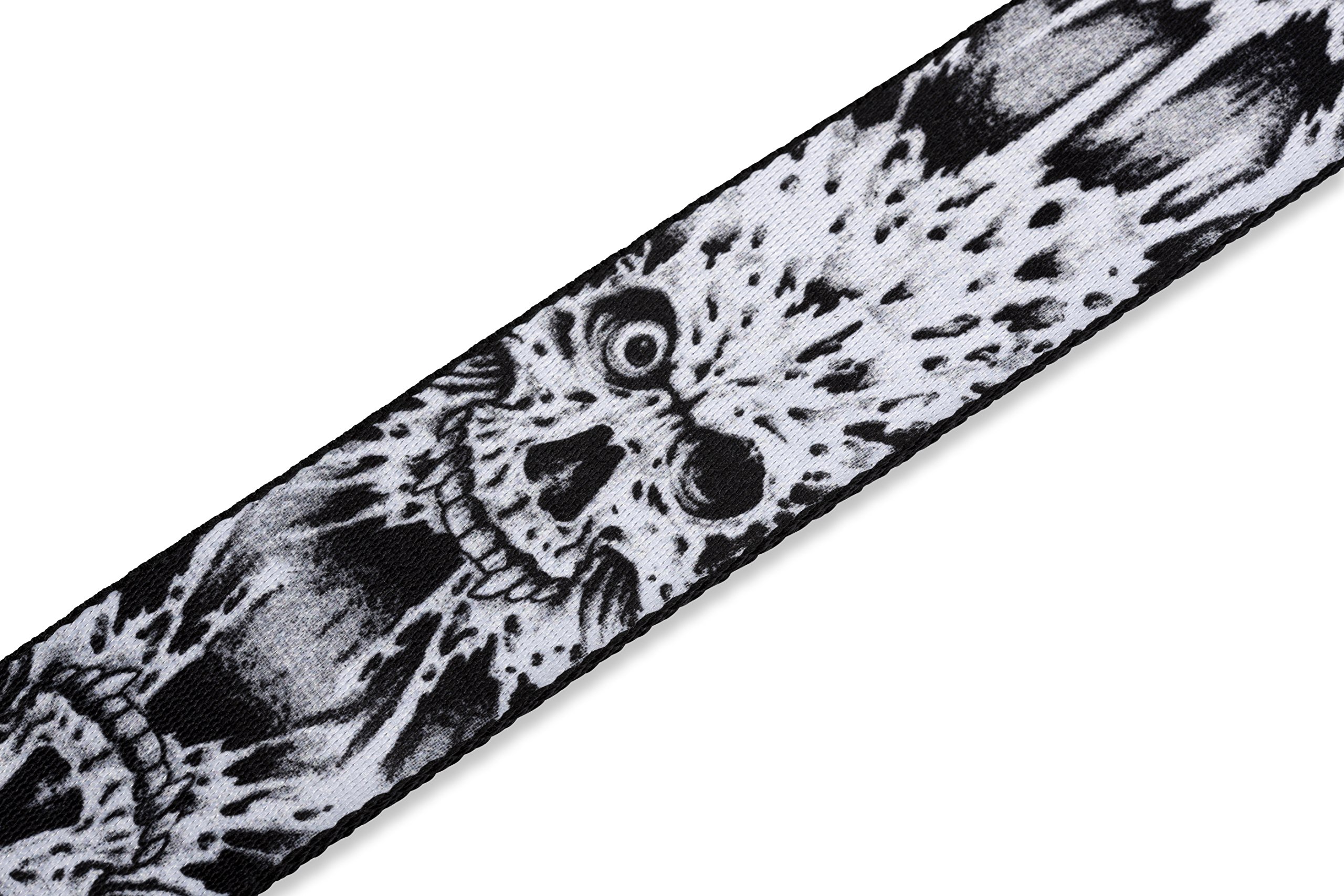Levy's Gitar Askısı "Scarey Face" (Polyester, yakl. 5 cm genişliğinde)