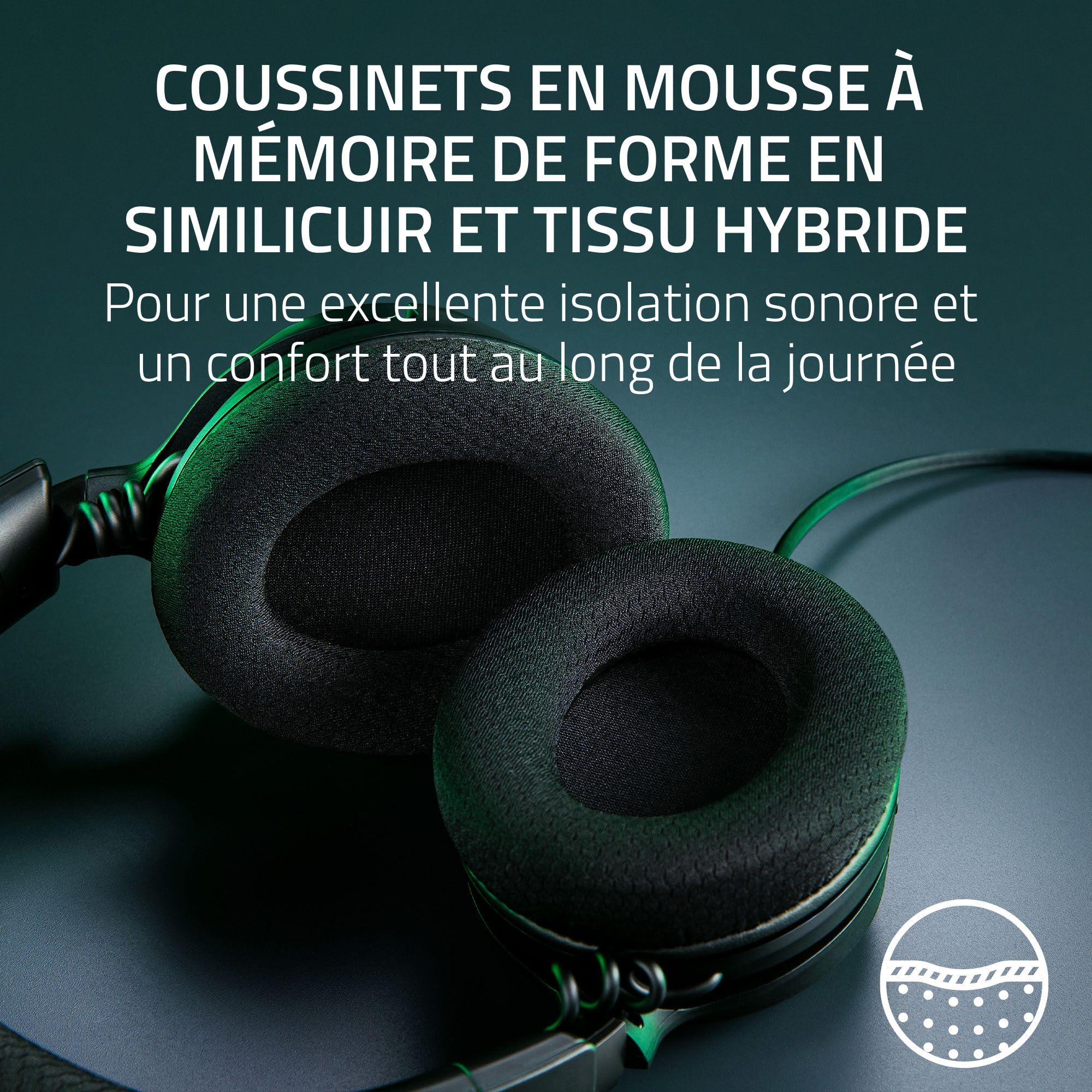 Razer Kraken V4 X - Casque de Jeu Filaire (Drivers Triforce 40mm, Micro cardioïde rétractable, Son Surround 7.1, Chroma RGB, pour PC - Console et téléphones Via USB-C) Noir